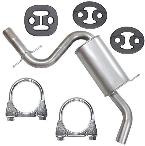 Adamot Mitteltopf Auspuff Mittelschalldämpfer für VW Golf GTI 5 V 2.0