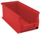 Allit 456291 ProfiPlus Box 3L, rot Stapelsichtbox, PP TÜV/GS, V: 4,1 L,Lagersichtbox, Sichtbox, Lagerbox, stapelbar