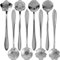 8 pcs Fleur cuillère à café cuillère à café(Argent)