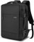 HOMIEE Travel Backpack Mens,Expandable 24L-38L Easyjet Cabin Bag 45x36x20cm,Flight Approved Carry On Bag Rucksack Womens with USB Port,15.6 Inch Laptop Bag Daypack for School Business Work Black