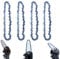 4 Stück Kettensäge Kette,kettensäge ersatzkette,Sägeketten, 6 Zoll Mini Kettensäge Kette,Universal Kette für Kettensäge, Kompatibel mit allen 6 Mini-Kettensägen