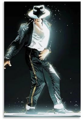 ENILSA Michael Jackson Dancer Poster Dekorative Malerei Leinwand Wandkunst Wohnzimmer Poster Schlafzimmer Malerei,Wandkunst Bilddruck Moderne Familienzimmer Dekor 24x36inch(60x90cm)