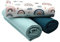 VmG-Store 1,5m Baumwollstoff Set Designstoff + 2x Uni farblich abgestimmt 100% Baumwolle Material Auswahl (Regenbogen Pastell Weiß Set01)