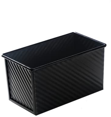 Cake Tin， Non-Stick Cake Mould, Baking ToolsBaking Mold,Cake Mould,Baking Baking Baking Pan Bread Oven Cake Mold Rectangular Toast Making Box with Lid Non Stick Skillet Pan Pans (Color : Large Black S