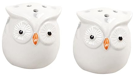 PRETYZOOM 4 Stück Gewürzglas Kaffeebohnenbehälter Pfefferbehälter Aus Keramik Cartoon-gewürzhalter Salz- Und Pfefferstreuer Eulen Zuckerdose Aus Keramik Geschenk Europäisch Und Amerikanisch