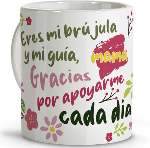 LolaPix Regalo mama. Tazas originales para regalar. Regalo madre. Regalos para madres. Taza cerámica 330 ml. Dia de la madre.