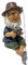 SHITOOMFE Ornements Nains Statues de pêche au GNOME, Jardin pêcheur GNOME Figurine extérieure, drôle de Jardin de nouveauté décoration de Statue de Jardin en résine Statue xiaoao