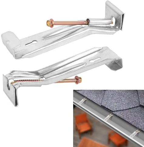 50 Pack Gutter Hangers Heavy Duty Hidden for K Style Aluminum Gutters