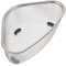 ANDRESLAD Fregadero Escurridor Cesta Colador De Desperdicios De Comida del Fregadero Colador De Malla De Fregadero Canastilla De Esquina Fregadero Filtro De Residuos Silver Acero Inoxidable