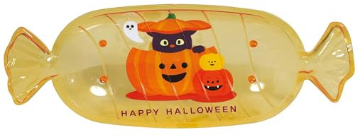 FIESTAS GUIRCA | Orange Halloween Candy Bowl (34x13 cm) - Reusable Table Decoration for Halloween Parties and Celebrations - Trick or Treat - Orange