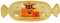 FIESTAS GUIRCA | Orange Halloween Candy Bowl (34x13 cm) - Reusable Table Decoration for Halloween Parties and Celebrations - Trick or Treat - Orange