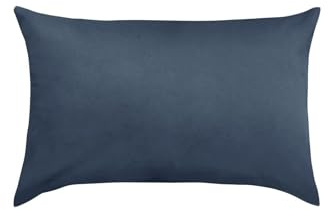 Traumschlaf Feinjersey Kissenbezug – weich & atmungsaktiv aus 100% Baumwolle – Jersey-Qualität, geschmeidig & pflegeleicht – mit Reißverschluss – 40x60 cm, dunkelblau