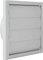 Blauberg Grey Gravity Grille 150 mm - 6 inch External Ducting Air Vent with Round Spigot and Non-Return Shutters for Kitchen Ceiling Extractor Fans Inline Bathroom Fan Duct Cover Exterior Wall