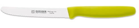 Johannes Giesser Messerfabrik Universalmesser mit Wellenschliff Messer, Grau, 11 cm