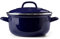 BK Indigo Holländisches Erbe Runde Deutsche Emaillierte Kasserolle mit Deckel mit PFAS-Freier Keramischer Antihaftbeschichtung, 26 cm/5,2 Liter, Induktion, Spülmaschinenfest, Backofenfest, Kobaltblau