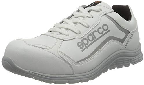 Sparco Unisex Nitro Industrial Shoe, Bianco, 36 EU