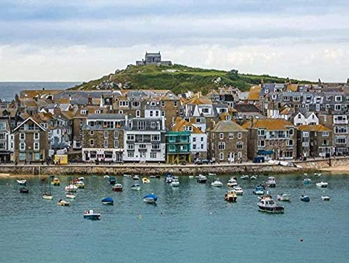 Bzdthh,1000 Piece Jigsaw Puzzle,Adult Games, Landscape Poster St. Ives Cornwall,Jigsaw Puzzles The Wooden Puzzle ,Educational Games,Puzzle Sets for Family