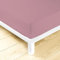 LARA MORADA - Lenzuolo Sotto Con Angoli Matrimoniale Elasticizzati, 100% Cotone, Made In Italy, Tinta Unita, Per Letto Matrimoniale 2 Posti, 180cmx200cm + 25cm, Rosa