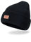 Levi's Uni-Erwachsene All Season Comfy Leather Logo Patch Cuffed Hero Beanie-Mütze, Schwarz/Braun, Einheitsgre