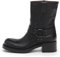 NEROGIARDINI Stivaletto in pelle con fibbia. Made in Italy Nero NERO 39