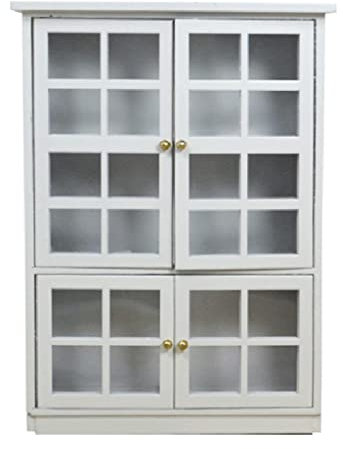 1/12 Puppenhaus Miniaturmöbel Küchenschrank Schrank Bücherregal Vitrine