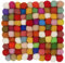 Grült Home Topfuntersetzer - Filz untersetzer für Tassen, Töpfe, Pfannen und Tassen handgefilzt in Nepal (Multicolor, Square 20 cm)