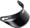 Helm Visier Peak Ersatzteil 3 Snap Shade Protector, Universal für 3/4 Open Face Helme Retro Helm, Schwarz