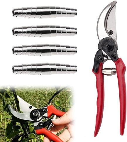 Ersatzfeder für Gartenschere, Gartenschere Feder Ersatz, Gartenschere Federn, Rebschere Rosenschere, Gartenschere Federteile, Edelstahl Astschere Ersatzfedern, 4PCS Ersatz Spiralfeder mit Gartenschere