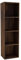 URBNLIVING Tier Wooden Bookcase Shelving Display Storage Shelf Unit Wood Shelves (Rustic Brown, 4 Shelf)