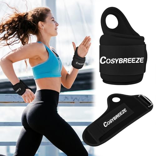 Cosybreeze Gewichtsmanschetten Hand Frauen Männer Gewichtsmanschetten Handgelenk Gewichte für Arme 2,5kg1 Paar Handgewichte Armgewichte für Fitnessstudio, Bewegung, Laufen, Joggen, Schwarz