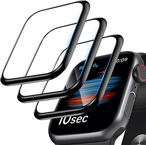 PANOMO P12 3 Stück Schutzfolie für Panzerglas Apple Watch Neu SE/SE/Series 6 / Serie 5 / Series 4 40mm, Blasenfreie Klar HD Weich TPU Premium Schutzfolie volle Abdeckung Fingerabdruck unterstützen