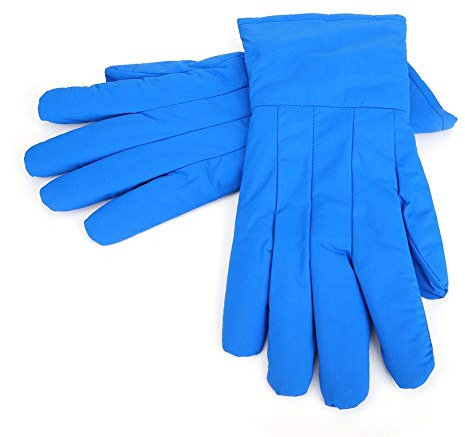 EIMSOAH Kryogener Handschuh, Atmungsaktiver Blauer Skihandschuh, -200 ℃ Bis -360 ℃, Komfortabler Frostschutz, Kältebeständiger Flüssiger Stickstoff, Schützende Lange Manschette für die