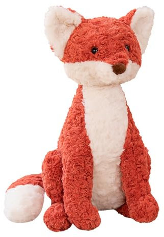 Fuchs Plüschtier Kissen,Plüschtier-Kissen für Kinder, superweich, Fuchs Stofftier,Puppen, Gefüllte Kuscheltier Kawaii Fuchs Kissen Plüschpuppe für Kinder Geburtstaggeschenk (28 cm,Fuchs)
