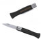 Couteau de poche personnalisé VIRTUOSE - Pliable avec poignée en bois & cran de verrouillage | Gravure laser sur manche [ Couteau personnalisé homme ] (Noir)