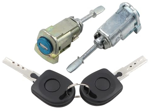 BONRYAN 2 x Türschloss Schließzylinder mit 2 Schlüssel Vorne Links Rechts kompatibel für Golf IV Bora Passat B5 Skoda Fabia 3B0837167 3B0837168