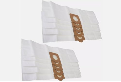 10x Vacuum Microfibre Dust Bags Compatible With Titan Vacuum Cleaners And Made To Fit 16L 20L 30L 40L Models