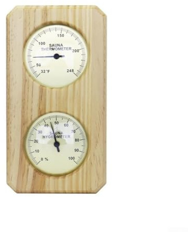 Termometro Fahrenheit e misuratore di umidità per stanze sauna che supporta la verifica di routine del clima in casa e in studio (verticale)