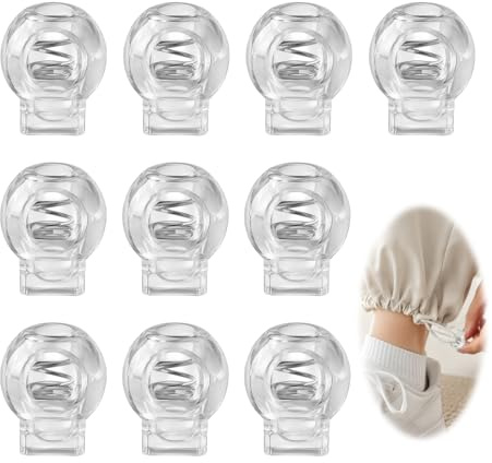 10 Pcs Plastic Cord Locks Stopper End Spring Stop, Roman Blind Clips Toggles for Drawstrings, Small Single Hole Spring Toggles for Clothing Trouser Shoelace Bags and Camping