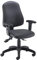 Office Hippo High Back Desk Chair, Ergonomic Home & Office Chair With Height Adjustable Seat, Backrest & Arms, Lumbar Support For Extra Comfort, Computer Chair - Black PU