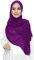 Lina & Lily Sciarpa Hijab da Donna Musulmano, Tessuto Chiffon Leggero e Fluido (Viola)