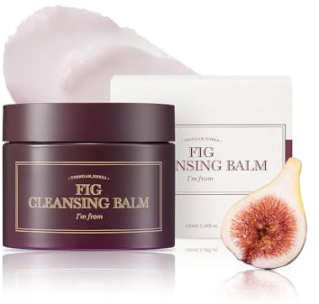 I'm from Balsamo detergente al fico 100ml, struccante coreano, vegano, facile da risciacquare, acqua di olio di fico 7,8% con peptide e amminoacido, balsamo fondente per il trucco in olio