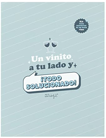 Mr. Wonderful Kit para vino - Un vinito a tu lado y ¡todo solucionado, WOA2312342ESZ0