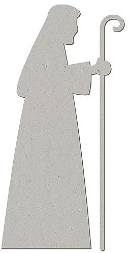 Pappe Krippenfigur - Betender Josef V2-5-50 cm Basteln Deko, Pack mit:25 Stück, Höhe:50cm hoch