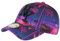 HIP HOP HONOUR NY Cap Rosa und Blau Tropical Palmen Sunset Baseball – Unisex, blau, Einheitsgröße