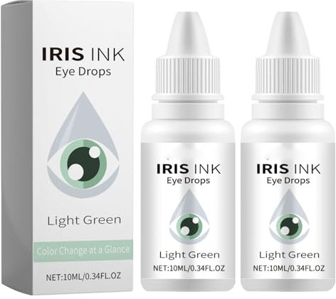 Nurbini Irisink-Augentropfen, ausgefallene Tropfen ändern Ihre Augenfarbe, Irisink-Augentropfen, Irisink Pro-Augentropfen, farbverändernde Iris-Tinten-Augentropfen (Green)
