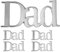 5pcs Happy Fathers Day Dad Silver Mirror Acrylic Cupcake Topper Cake Charm Cake Disc Daddy Acrylic Happy Cake Topper Gift For Dad Grandad Gift For Him 50mm 5cm 2inch
