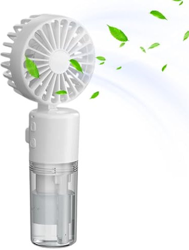 Ventiladores de pulverización portátiles de mano, ventilador de niebla de agua | Ventilador pulverizador de mano con agua nebulizada - Ventilador de refrigeración portátil plegable para suministros de