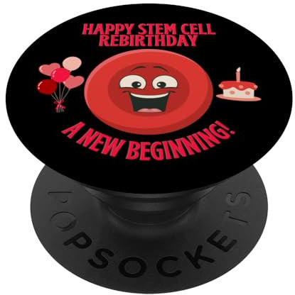 Happy Stem Cell Transplant Survivor Rebirthday — Artikel und Ausrüstung PopSockets mit austauschbarem PopGrip