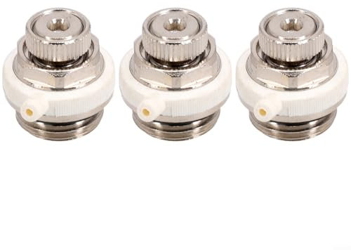 zeroupshop 1/2/3/5 Stück 1/2 Heizkörper Entlüftungsventil für BSP Automatische Entlüftung Automatische Abschaltung Selbstentlüftendes Heizkörperventil (3pcs)