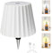 JSSFSS LED Wine Bottle Lamp 1800mAh USB Rechargeable Table Light 3 Colors Dimmable Wine Bottle Light Touch Control Cordless Decorative Wine Bottle Night Light for Bar Restaurant Bedroom -White